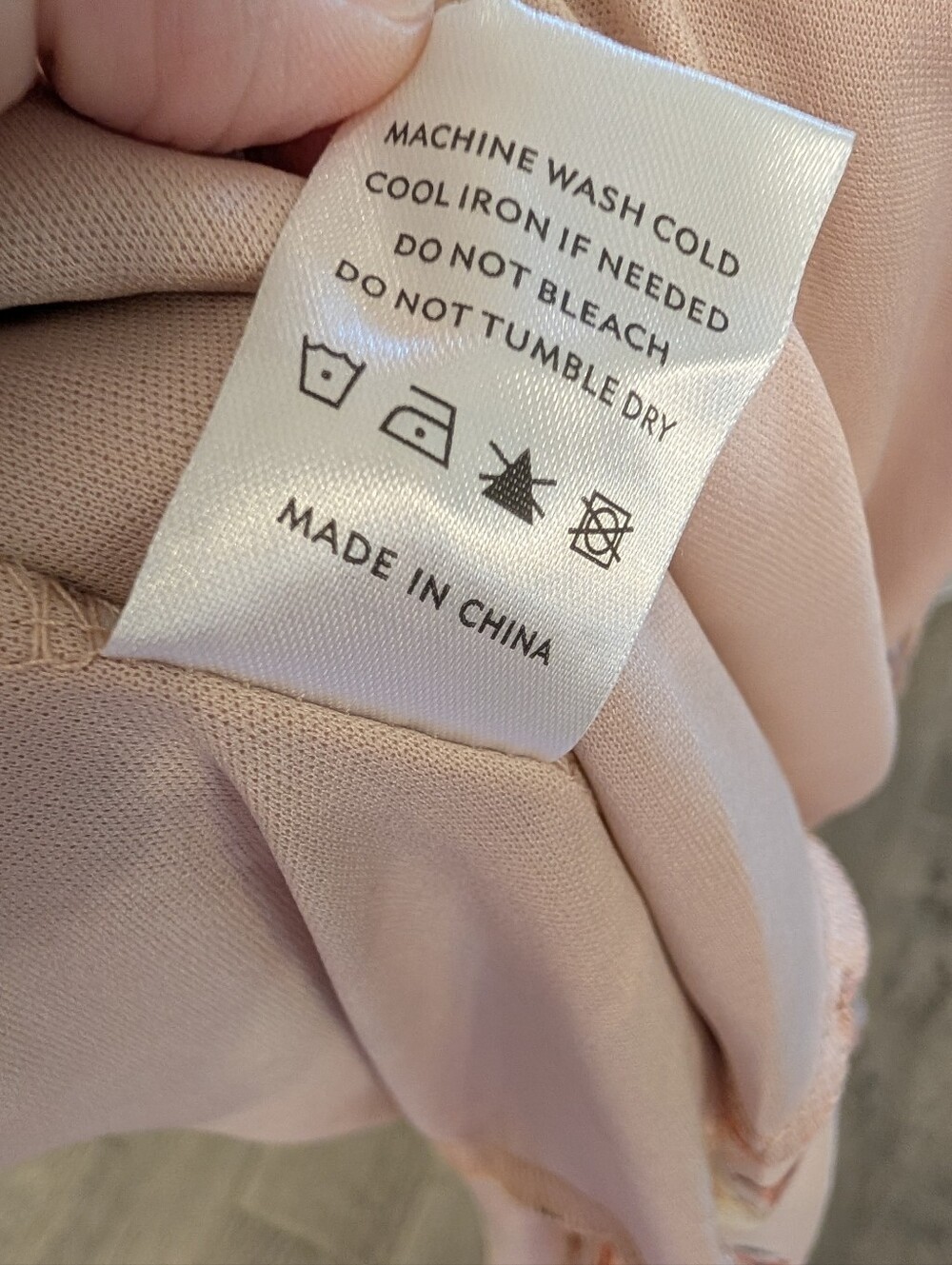 NWT Baltic Born Montaigne Maxi Dress Chiffon Pale Blush Floral Women's Large - Picture 14 of 14